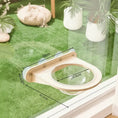 Load image into Gallery viewer, Minimalist cat window seat in modern interior — no-drill floating perch for apartments
