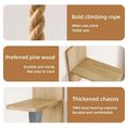 Load image into Gallery viewer, JUTE Climbing Rope in natural jute, close-up text display of the durable cat climbing rope for cat wall furniture.
