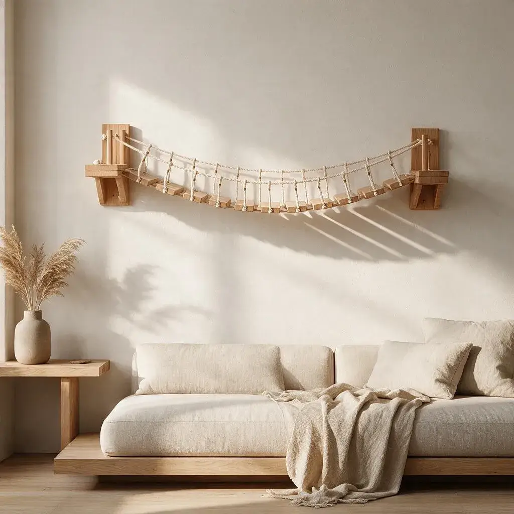 wooden-cat-bridge-the-highline-mounted-above-linen-sofa-living-room