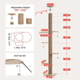 Load image into Gallery viewer, Nordic Spire floor-to-ceiling cat tree anti-tip kit — safe tall cat tower installation, no-drill design
