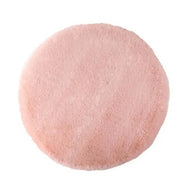 Plush Refresh Round Faux Fur Replacement Cushion, close-up detail of the luxurious solid finish, ultra-soft and comfortable.