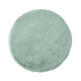 Load image into Gallery viewer, Plush Refresh Round Faux Fur Replacement Cushion, straight-on view of the smooth texture and tranquil hue.
