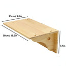 Skywalk flat cat wall shelf — modular cat climbing wall system, solid wood wall-mounted cat step
